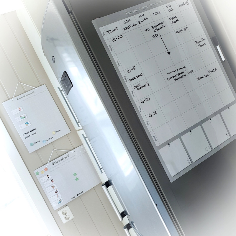 Stor magnetisk familieplanlegger fra sjarmtroll